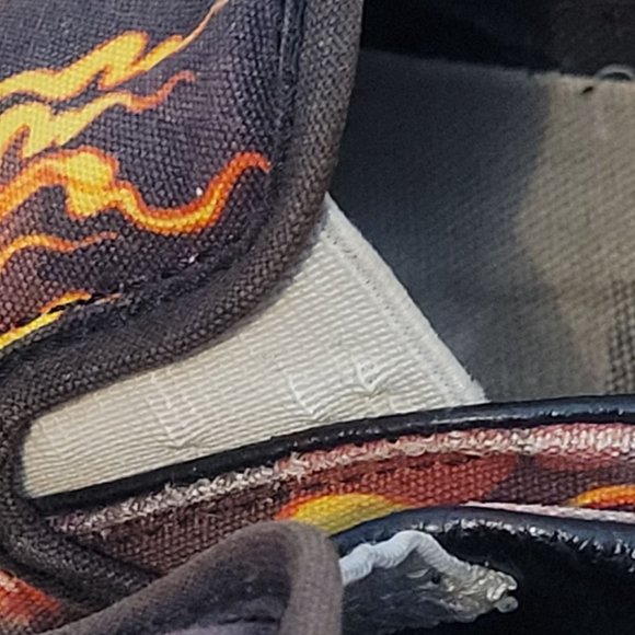 Vans Samurai Rising Slip On Skate Shoes Flames Mens 8.5 W 10 - Picture 7 of 12